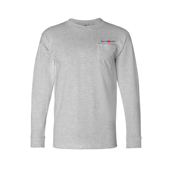 Eric's Mechanical - Unisex USA-Made Long Sleeve Pocket T-Shirt