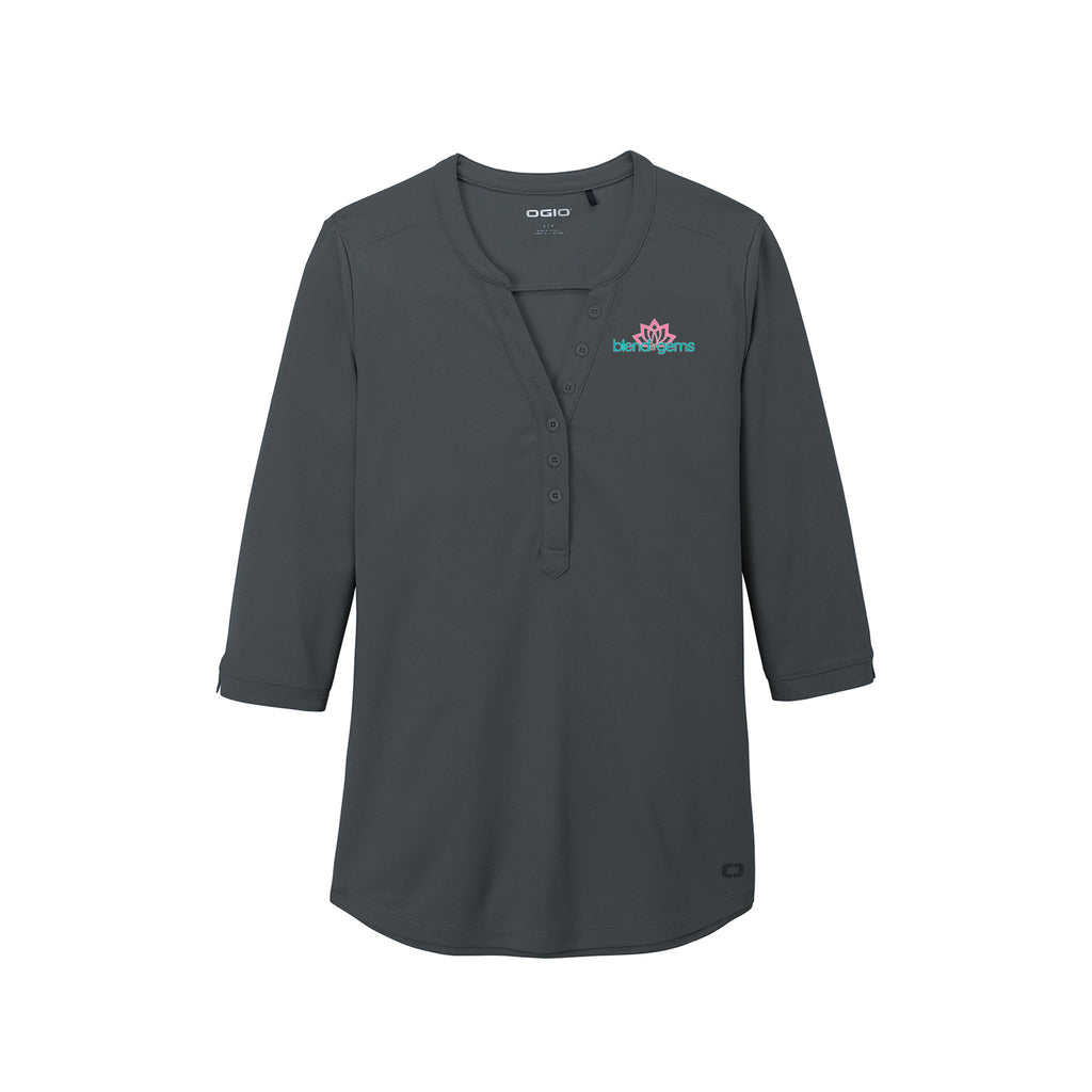 Blend of Gems - OGIO ® Ladies Jewel Henley
