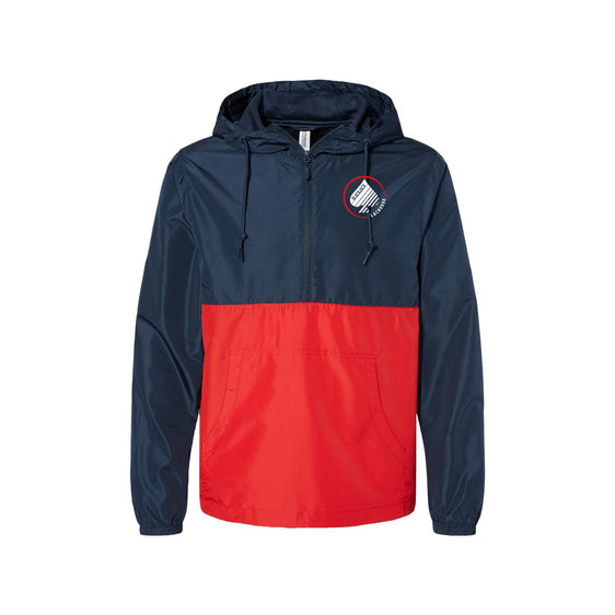 Blackjack Lacrosse - Independent Trading Co. - Lightweight Quarter-Zip Windbreaker Pullover Jacket