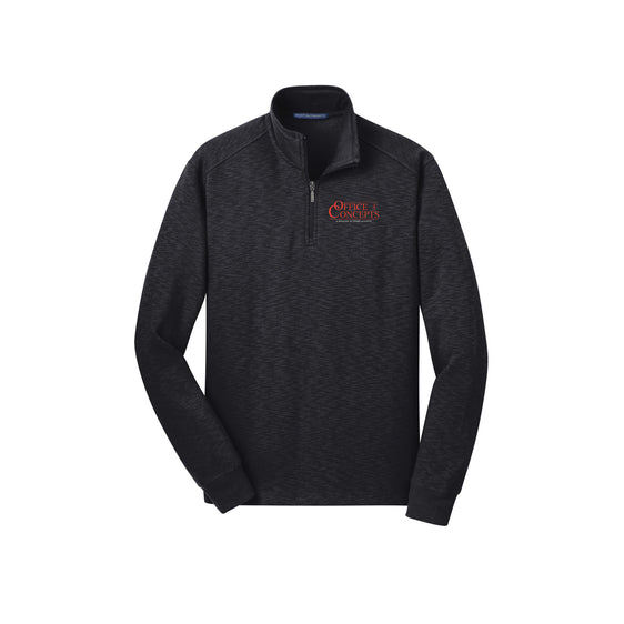 Office Concepts - Port Authority® Slub Fleece 1/4-Zip Pullover