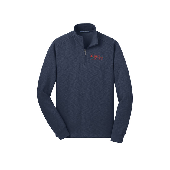 Office Concepts - Port Authority® Slub Fleece 1/4-Zip Pullover