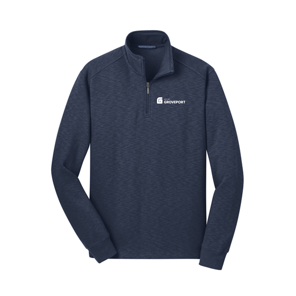 City of Groveport - Port Authority® Slub Fleece 1/4-Zip Pullover
