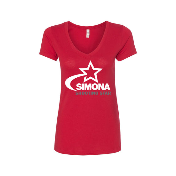 SIMONA Stars - Next Level - Women's Ideal V-Neck T-Shirt