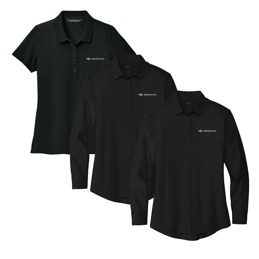 Germain Cars Corp - Women's Fall New Hire Collection - Mercer+Mettle® Women’s Stretch Pique Polo & Mercer+Mettle® & Women’s Long Sleeve Stretch Woven Shirt