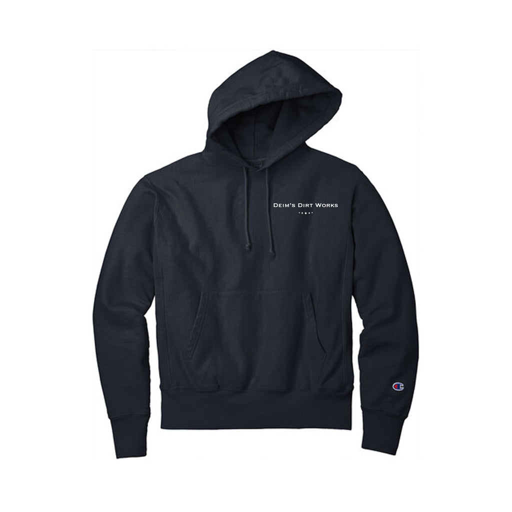 Deim's Dirt Works - Champion® Reverse Weave® Garment-Dyed Hooded Sweatshirt
