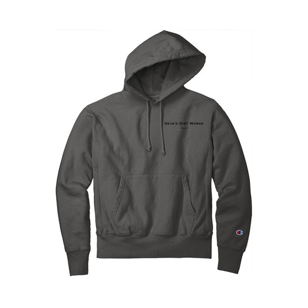 Deim's Dirt Works - Champion® Reverse Weave® Garment-Dyed Hooded Sweatshirt