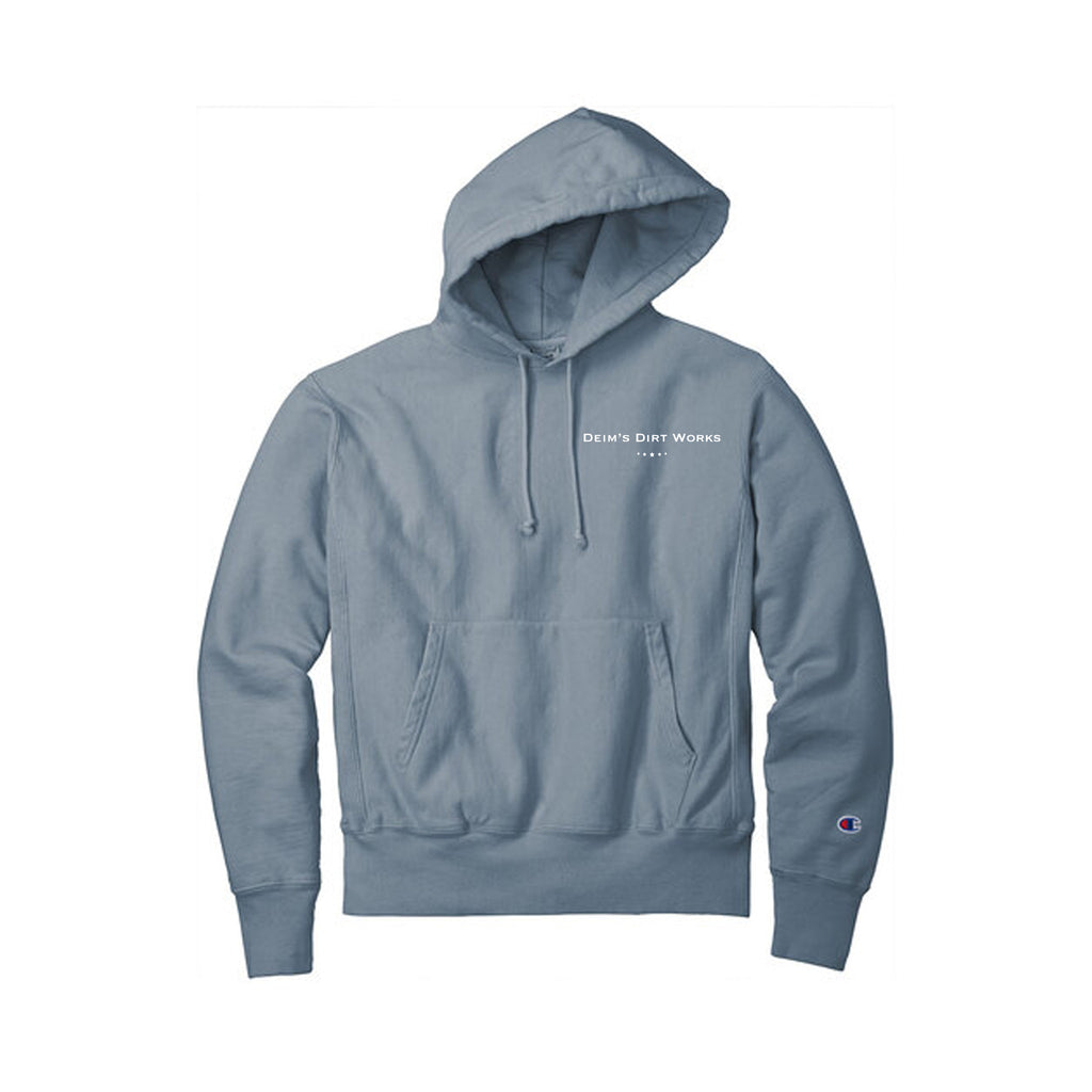 Deim's Dirt Works - Champion® Reverse Weave® Garment-Dyed Hooded Sweatshirt