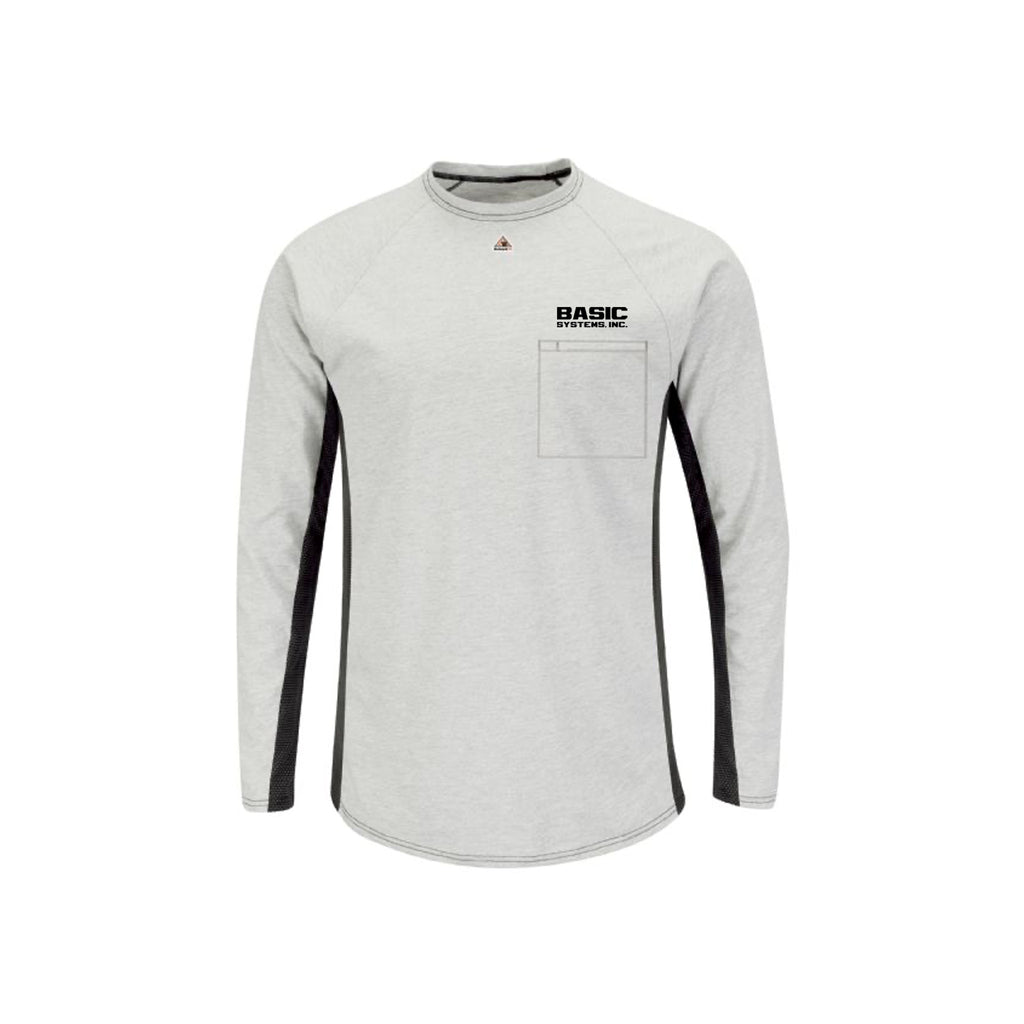Basic Systems - MEN'S FR LONG SLEEVE BASE LAYER WITH CONCEALED CHEST POCKET