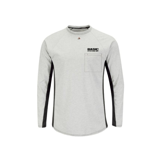 Basic Systems - MEN'S FR LONG SLEEVE BASE LAYER WITH CONCEALED CHEST POCKET