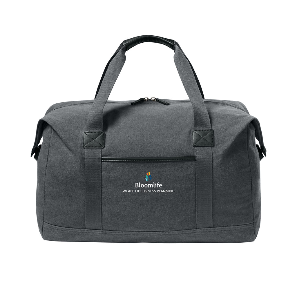 Bloom Life Wealth & Business Planning - Port Authority® Washed Canvas Duffel
