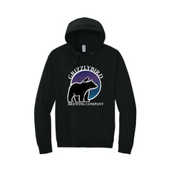 GrizzlyBird Brewing Company - Moon Logo - Jerzees Ultimate™ Unisex CVC Ring Spun Hooded Sweatshirt