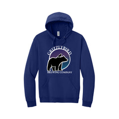 GrizzlyBird Brewing Company - Moon Logo - Jerzees Ultimate™ Unisex CVC Ring Spun Hooded Sweatshirt