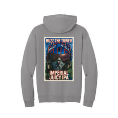 GrizzlyBird Brewing Company - Moon Logo & IPA Backs - Jerzees Ultimate™ Unisex CVC Ring Spun Hooded Sweatshirt