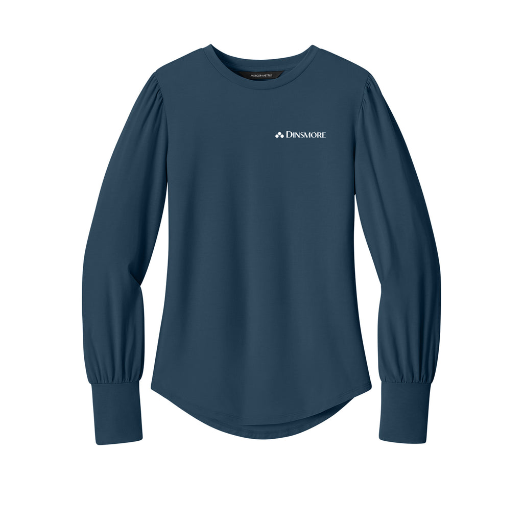 Dinsmore - Mercer+Mettle® Women’s Stretch Jersey Long Sleeve Blouson Top