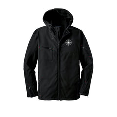 Trailblazing Real Estate - Port Authority® Textured Hooded Soft Shell Jacket