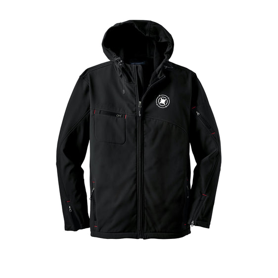 Trailblazing Real Estate - Port Authority® Textured Hooded Soft Shell Jacket