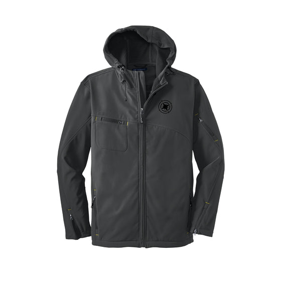 Trailblazing Real Estate - Port Authority® Textured Hooded Soft Shell Jacket