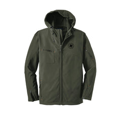 Trailblazing Real Estate - Port Authority® Textured Hooded Soft Shell Jacket