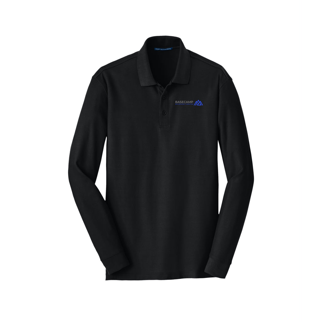 Basecamp Recovery Center - Port Authority® Long Sleeve Core Classic Pique Polo