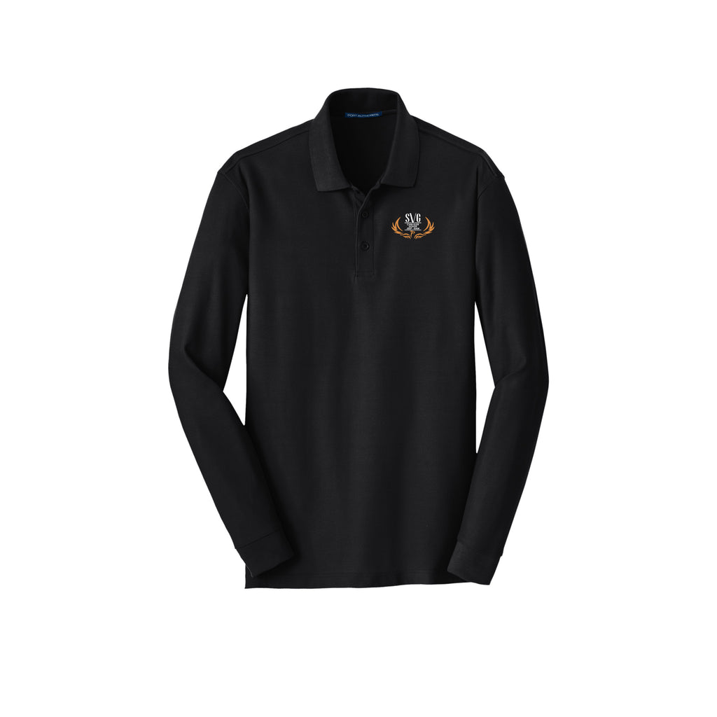 SVG C-D-J-R - Port Authority® Long Sleeve Core Classic Pique Polo