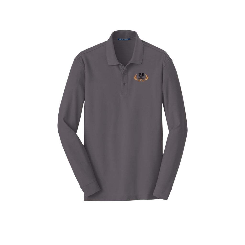SVG C-D-J-R - Port Authority® Long Sleeve Core Classic Pique Polo