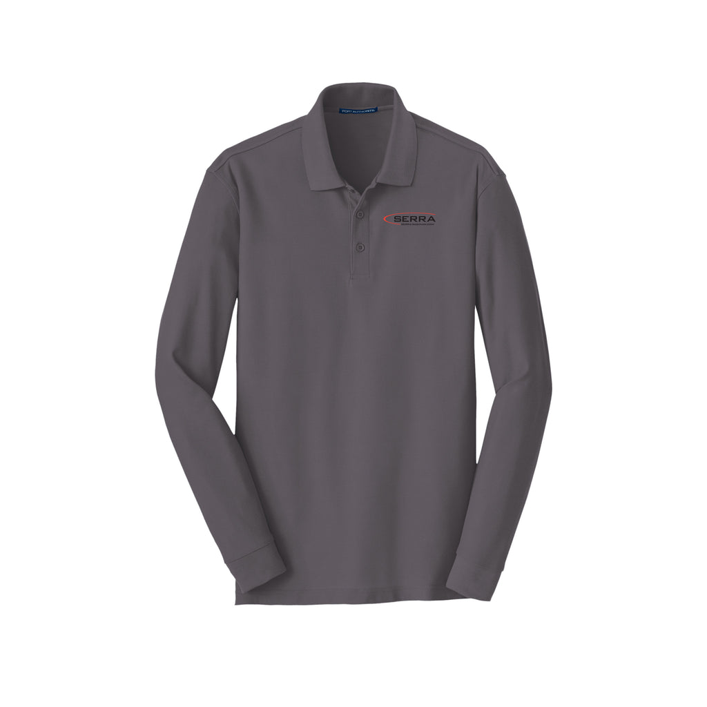 Serra Chevrolet Saginaw - Port Authority® Long Sleeve Core Classic Pique Polo