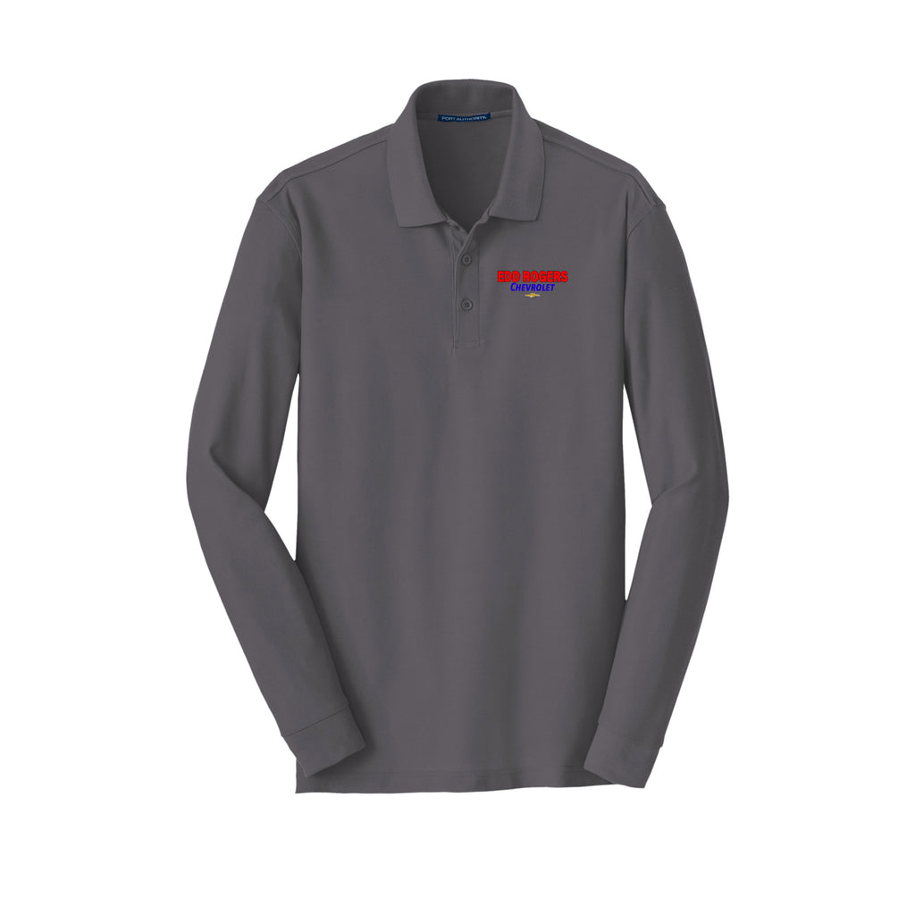 Edd Rogers Valley Chevrolet - Port Authority® Long Sleeve Core Classic Pique Polo