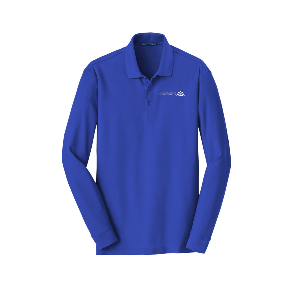 Basecamp Recovery Center - Port Authority® Long Sleeve Core Classic Pique Polo