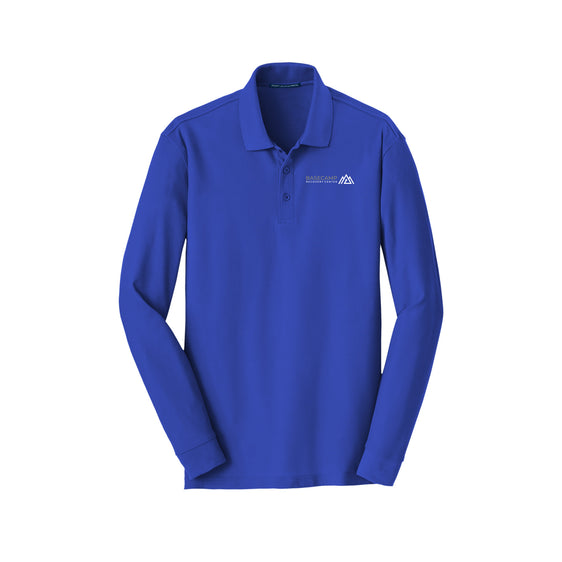 Basecamp Recovery Center - Port Authority® Long Sleeve Core Classic Pique Polo