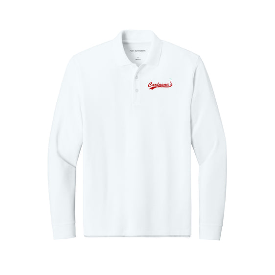Carfagnas Market Staff - Port Authority® Wearever Signature Pique Long Sleeve Polo