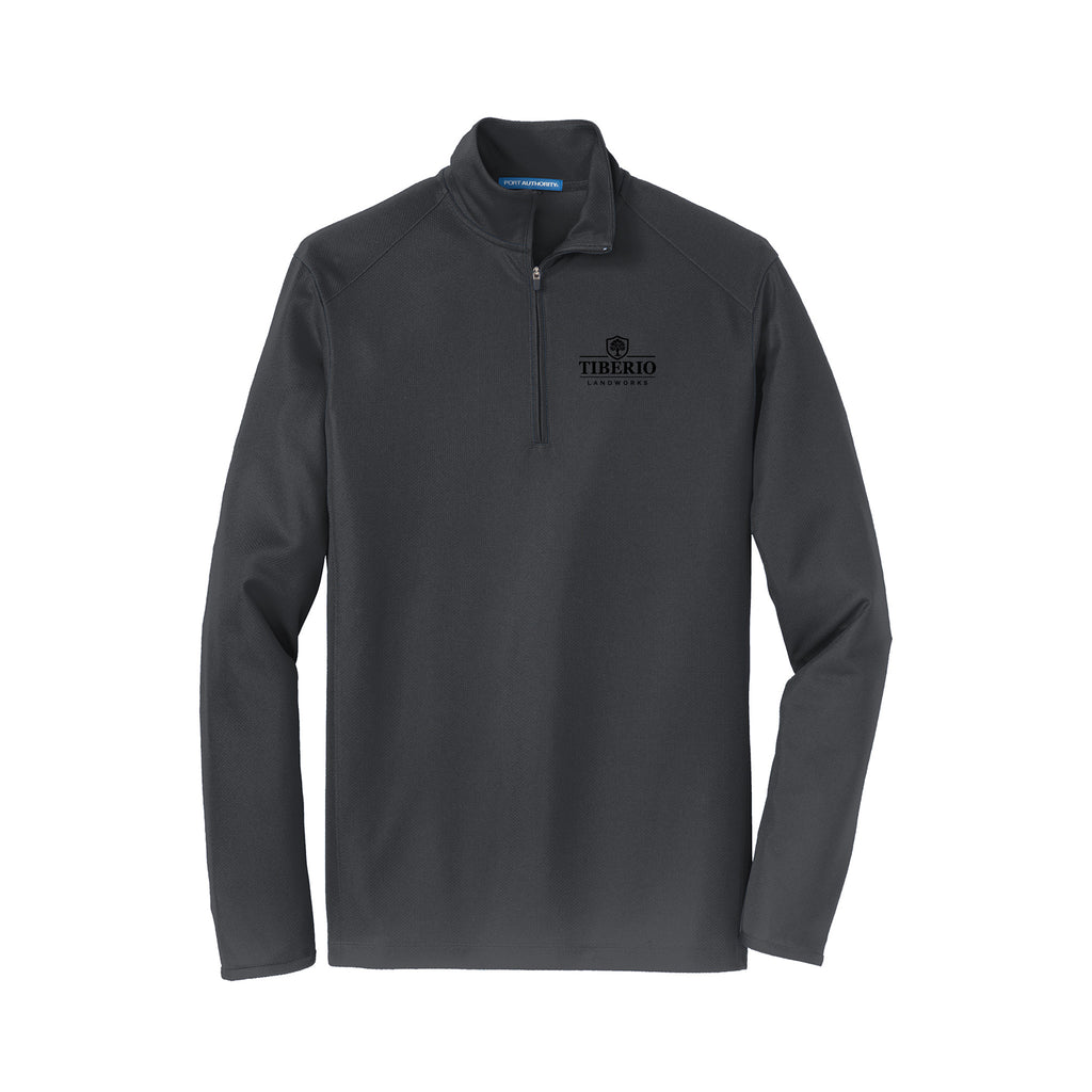 Tiberio - Port Authority® Pinpoint Mesh 1/2-Zip