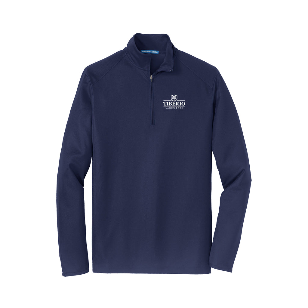 Tiberio - Port Authority® Pinpoint Mesh 1/2-Zip