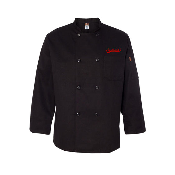 Carfagnas Back of House - Culinary - Black Traditional Chef Coat