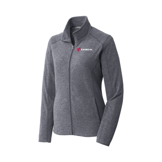 CEBCO - Port Authority® Ladies Heather Microfleece Full-Zip Jacket