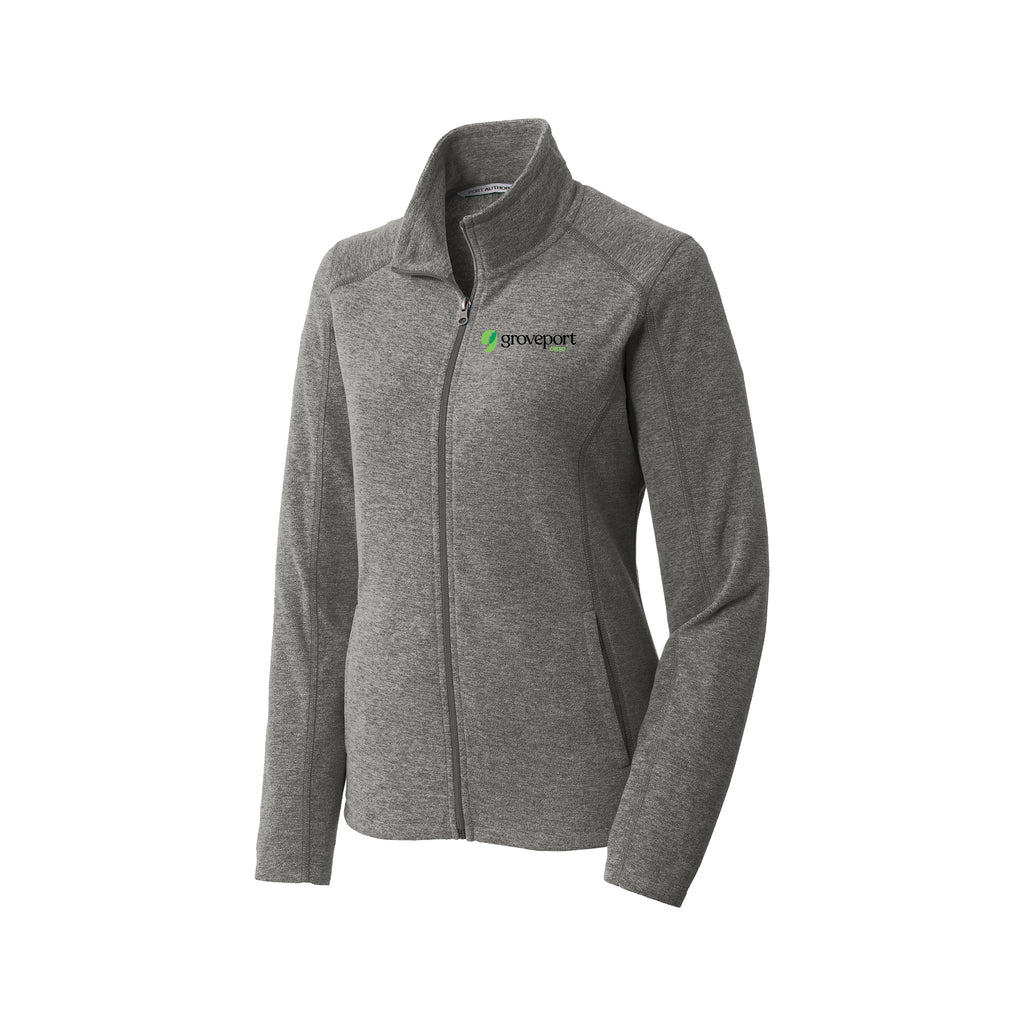 Groveport B&Z - Port Authority® Ladies Heather Microfleece Full-Zip Jacket