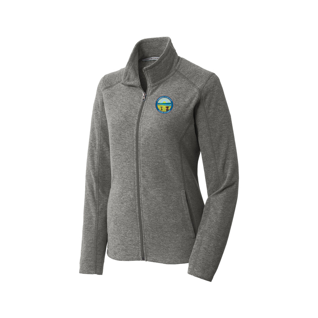 Carroll County - Port Authority® Ladies Heather Microfleece Full-Zip Jacket