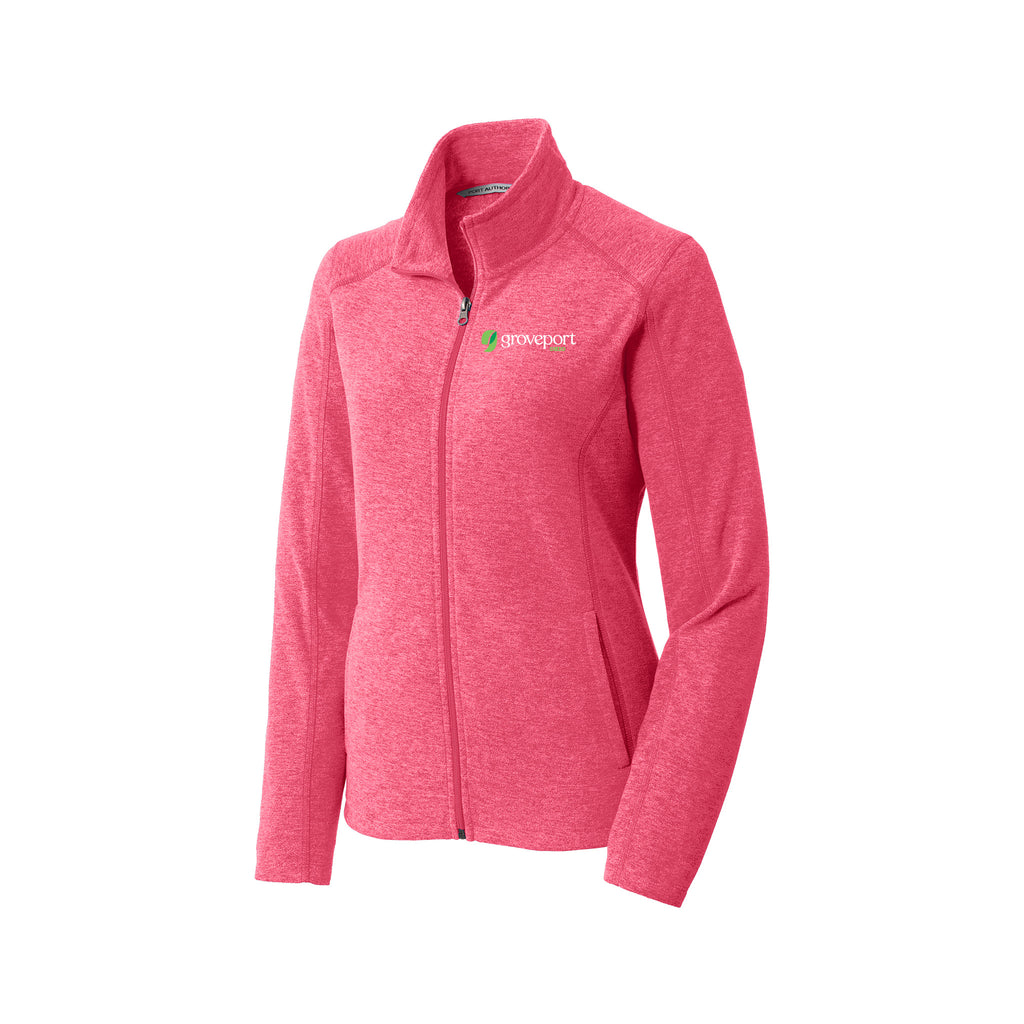 Groveport B&Z - Port Authority® Ladies Heather Microfleece Full-Zip Jacket