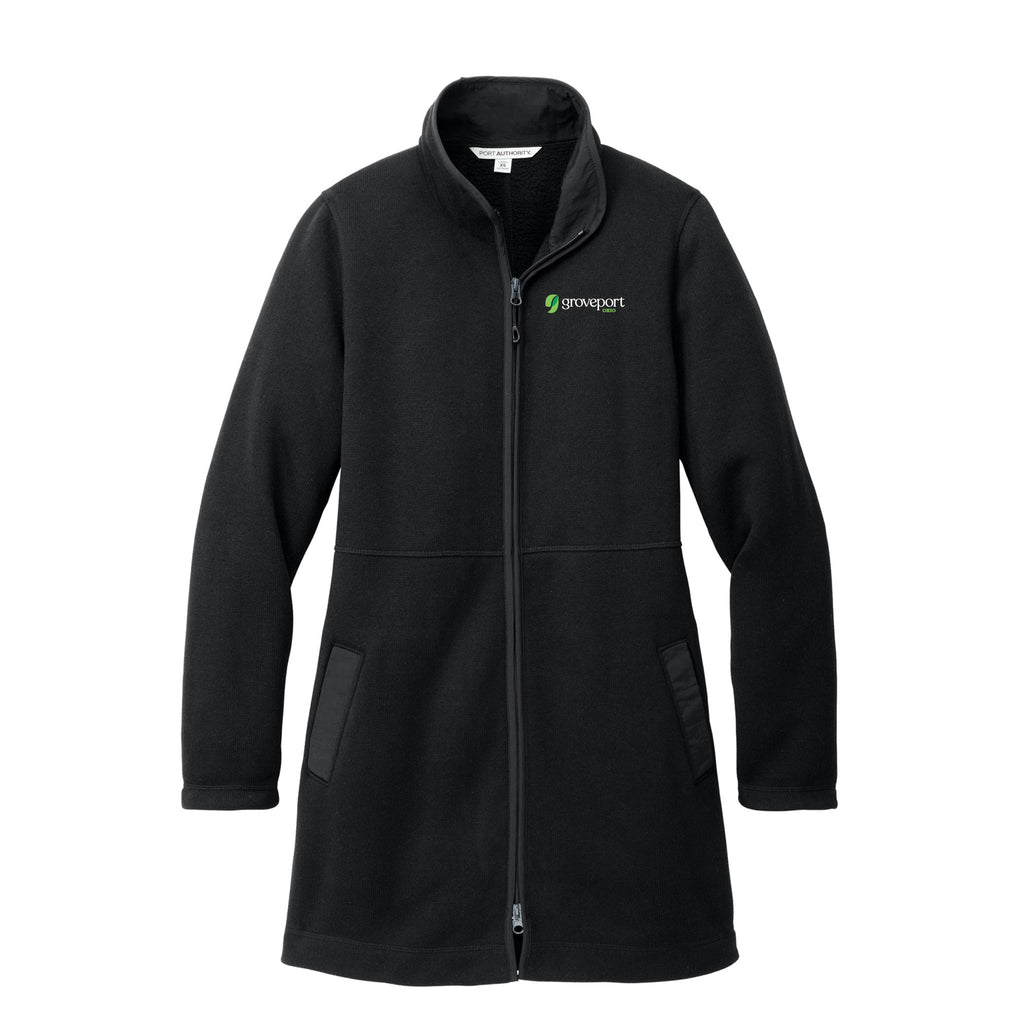 Groveport B&Z - Port Authority® Women's Arc Sweater Fleece Long Jacket