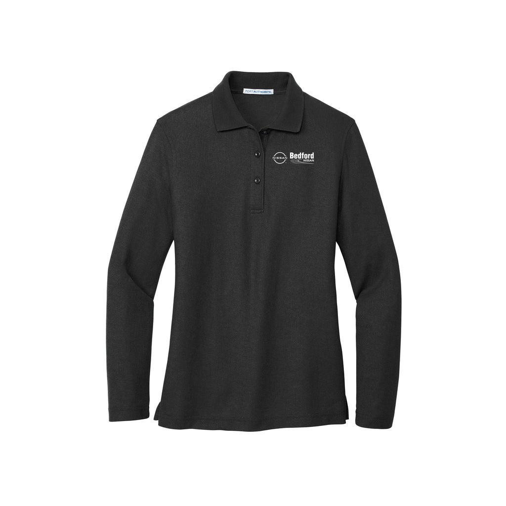 Bedford Nissan - Port Authority® Ladies Silk Touch™ Long Sleeve Polo