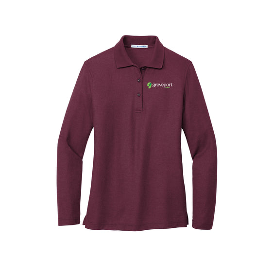 Groveport B&Z - Port Authority® Ladies Silk Touch™ Long Sleeve Polo