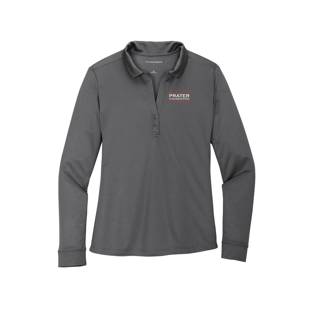 Prater Engineering - Port Authority ® Ladies Silk Touch™ Performance Long Sleeve Polo