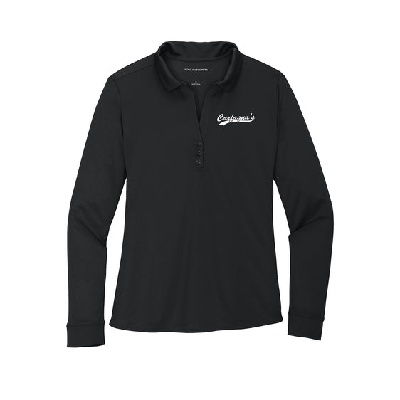 Carfagnas Market Staff - Port Authority® Women's Silk Touch™ Performance Long Sleeve Polo