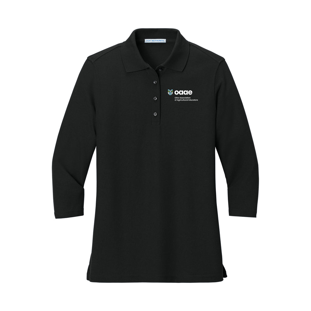 Ohio OAAE - Port Authority® Women's Silk Touch™ 3/4-Sleeve Polo