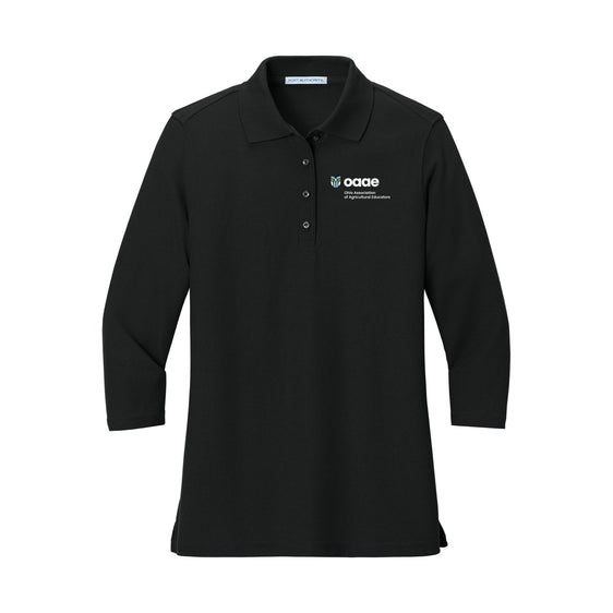 Ohio OAAE - Port Authority® Women's Silk Touch™ 3/4-Sleeve Polo