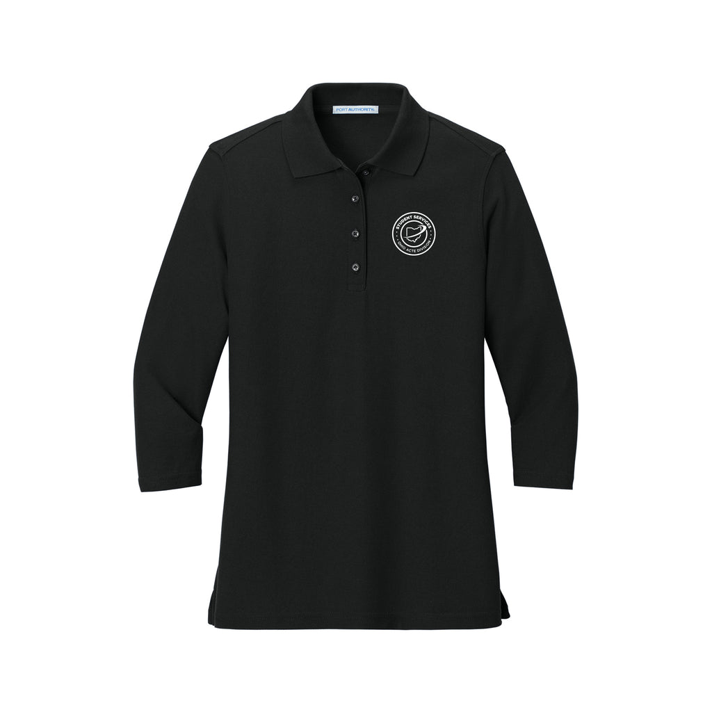 Ohio ACTE Student Services - Port Authority® Women's Silk Touch™ 3/4-Sleeve Polo