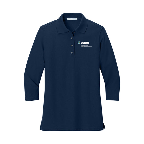 Ohio OAAE - Port Authority® Women's Silk Touch™ 3/4-Sleeve Polo