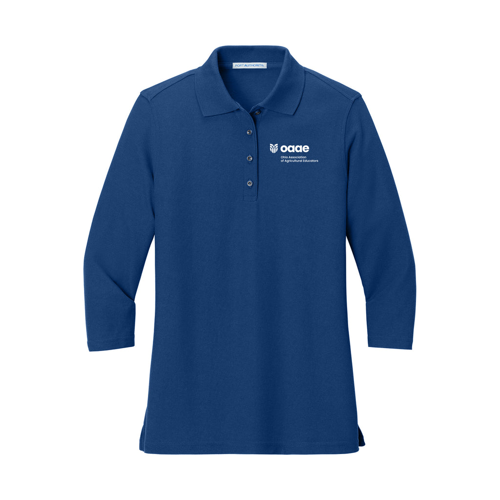 Ohio OAAE - Port Authority® Women's Silk Touch™ 3/4-Sleeve Polo