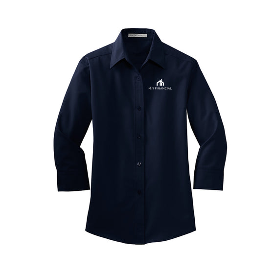 M/I Financial - Port Authority Ladies 3/4-Sleeve Easy Care Shirt