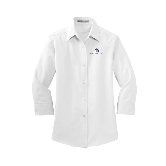 M/I Financial - Port Authority Ladies 3/4-Sleeve Easy Care Shirt