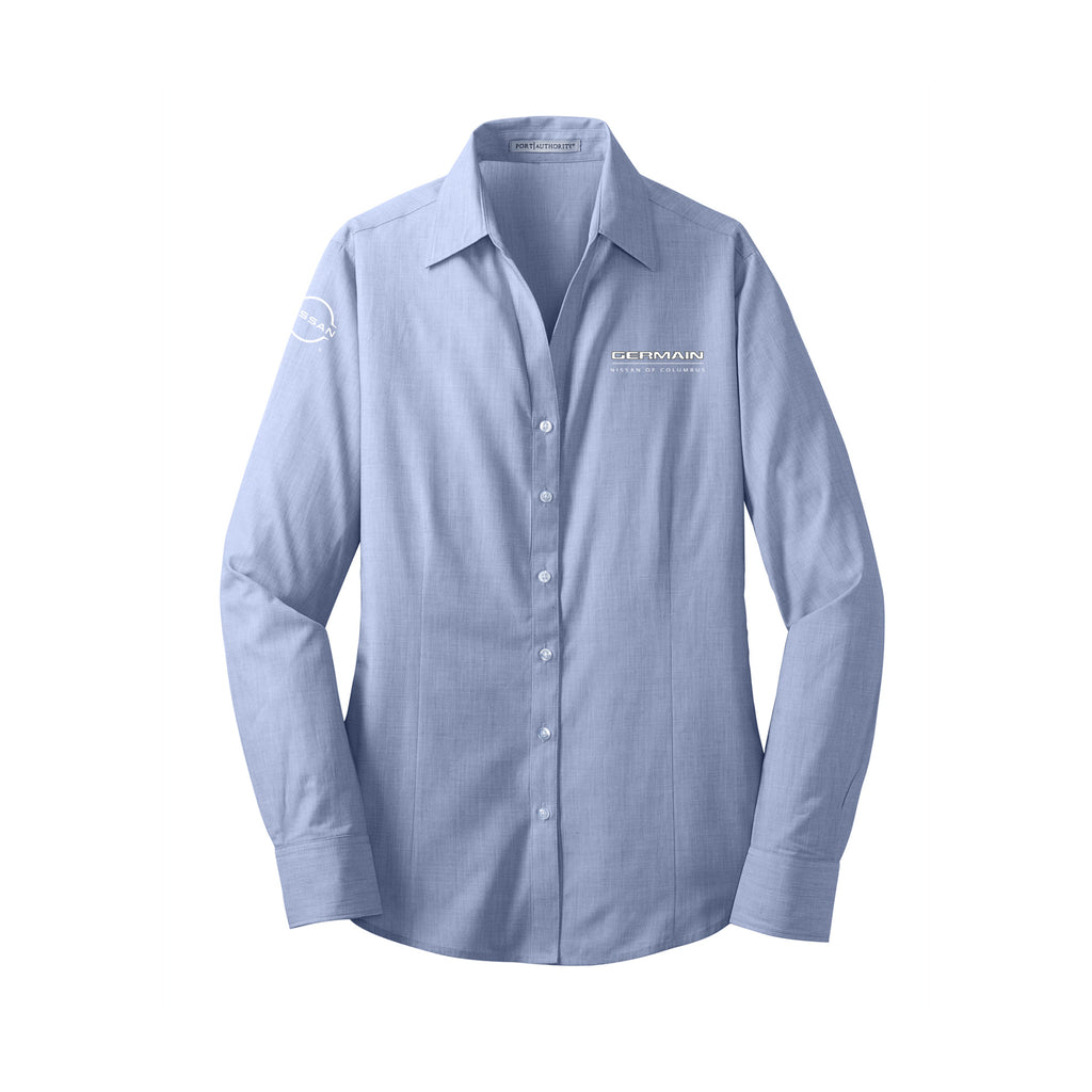 Germain Nissan Columbus - Port Authority® Women's Crosshatch Easy Care Shirt